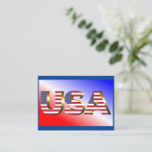 USA VISITENKARTE (Stehend Vorderseite)