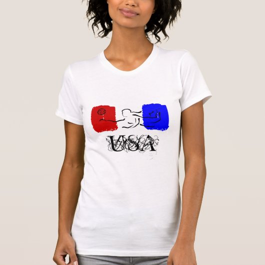 USA-Volleyball T-Shirt (Vorderseite)