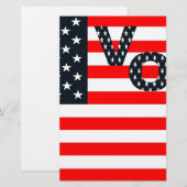 Usa Vote Briefpapier (Vorne/Hinten)