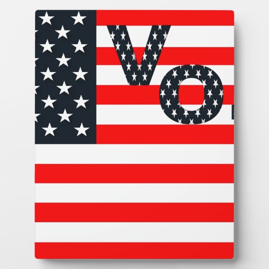Usa Vote Fotoplatte (Vorderseite)