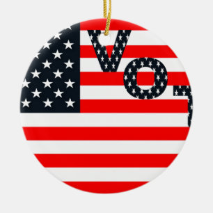 Usa Vote Keramikornament