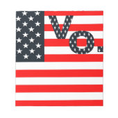 Usa Vote Notizblock (Vorderseite)