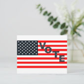 Usa Vote Postkarte (Stehend Vorderseite)