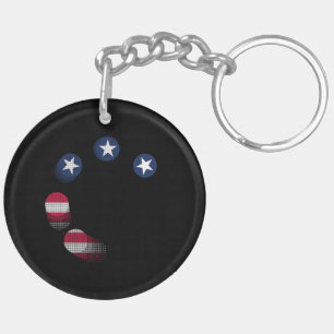 USA vs. CHINA / USA Acrylic Schlüsselanhänger