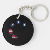 USA vs. CHINA / USA Acrylic Schlüsselanhänger (Rückseite)