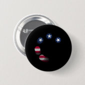 USA vs. CHINA / USA Button (Vorne & Hinten)