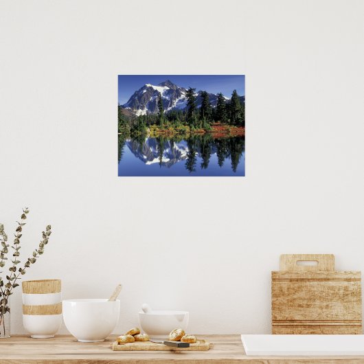 USA, WA, Heather Meadows RA. Mount Shuksan Poster (Küche)