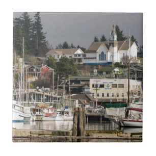USA, Wa, Kitsap-Halbinsel. Malerische Stadt. Fliese