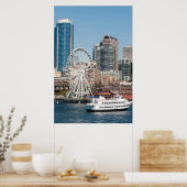 USA, Wa, Seattle. Kreuzfahrtschiff Argosy Harbour Poster (Küche)