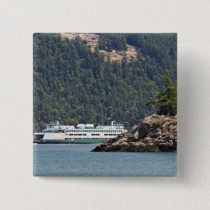 USA, WA.Washington Staat Ferries Button