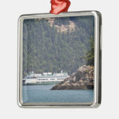 USA, WA Washington Staat Ferries Silbernes Ornament (Links)