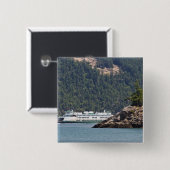 USA, WA. Washington State Ferries Button (Vorne & Hinten)