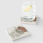 USA, WA, Whidbey Island. Steinuntersetzer (Seitenansicht)