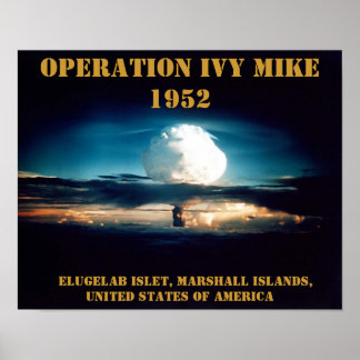 USA - Waffentests 1952 Poster