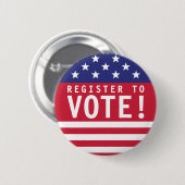 USA: Wählerverzeichnis Button (Vorne & Hinten)