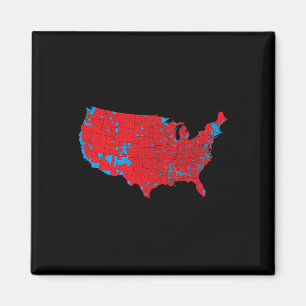 Usa-Wahlkarte 2024 Präsident Trump Republikaner R Magnet