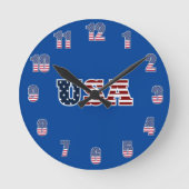 USA Wall Clock Runde Wanduhr (Vorderseite)
