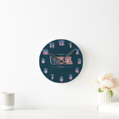 USA Wall Clock Runde Wanduhr (Zuhause)
