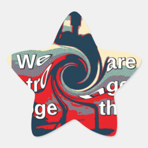 USA-Wandel: Stärkeres gemeinsames einheitliches De Stern-Aufkleber