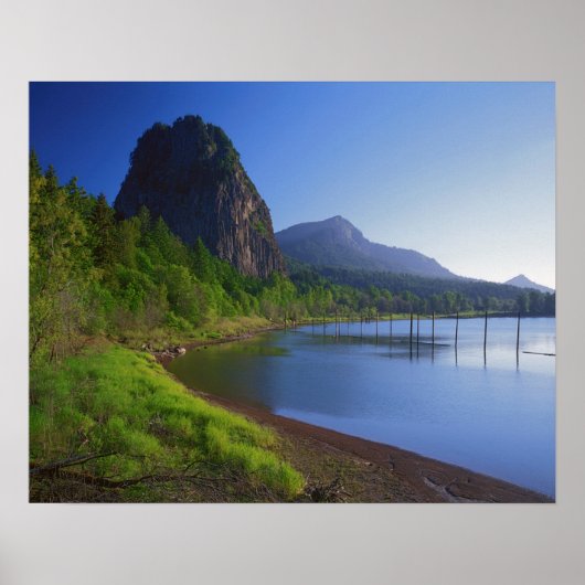 USA, Washington, Beacon Rock Staat Park, Beacon Poster (Vorne)