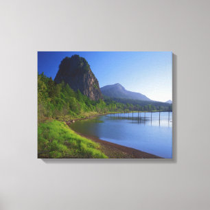 USA, Washington, Beacon Rock State Park, Leuchttur Leinwanddruck