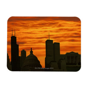 USA, Washington DC, Haus- und Welthandel Magnet