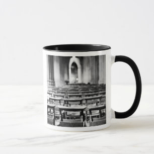 USA, Washington DC. Kirchenbänke der National Tasse