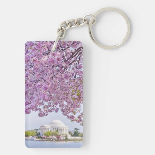 USA, Washington DC, Kirschbaum in der Blüte Schlüsselanhänger (Rückseite)