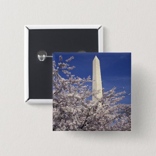 USA, Washington DC. Kirschblüten-Festival und Button (Vorne & Hinten)