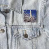 USA, Washington DC. Kirschblütenfest und Button (Beispiel)
