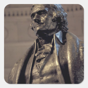 USA, Washington DC. Thomas Jefferson Memorial. Quadratischer Aufkleber