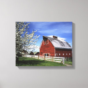 USA, Washington, Ellensburg, Barn Leinwanddruck