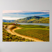 USA, Washington, Lake Chelan. Benson Vineyards Poster (Vorne)