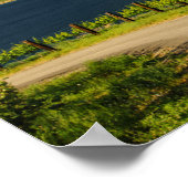 USA, Washington, Lake Chelan. Weinberg Poster (Ecke)