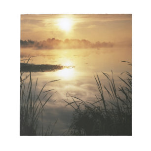 USA, Washington, Lopez Island, Morgennebel auf Notizblock