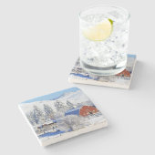 USA, Washington, Methow Tal, Scheunen herein Steinuntersetzer (Seitenansicht)