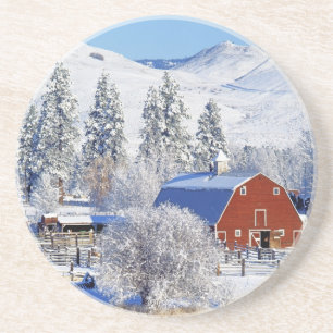 USA, Washington, Methow Tal, Scheunen herein Untersetzer