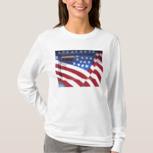 USA, Washington, Moses Lake. Flaggenwandgemälde au T-Shirt