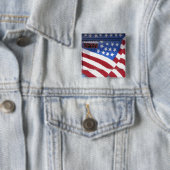 USA, Washington, Moses See. Flaggenwandwandgemälde Button (Beispiel)