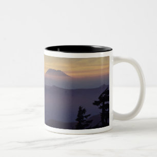 USA, Washington. Mount St. Helens gesehen durch Zweifarbige Tasse
