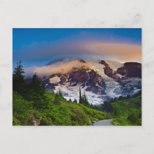 USA, Washington, Mt. Rainier. Morgensonne Postkarte
