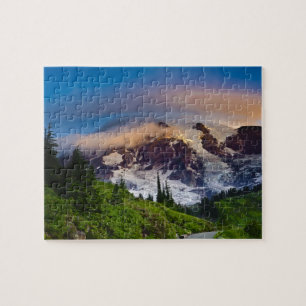 USA, Washington, Mt. Rainier. Morgensonne Puzzle