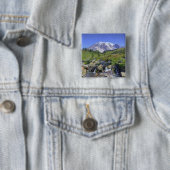 USA, Washington, Mt. Rainier NP, Mt. Rainier und 2 Button (Beispiel)