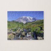 USA, Washington, Mt. Rainier NP, Mt. Rainier und 2 Puzzle (Horizontal)