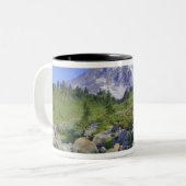 USA, Washington, Mt. Rainier NP, Mt. Rainier und 2 Zweifarbige Tasse (Vorderseite Links)