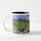 USA, Washington, Mt. Rainier NP, Mt. Rainier und 2 Zweifarbige Tasse (Links)