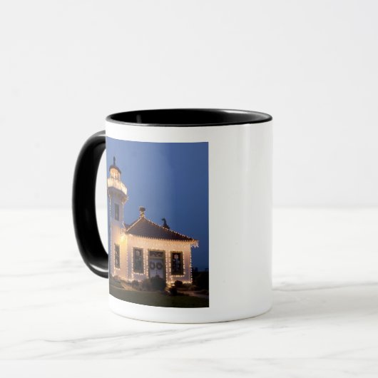 USA, Washington, Mukilteo. Mukilteo Leuchtturm Tasse (Vorderseite Links)