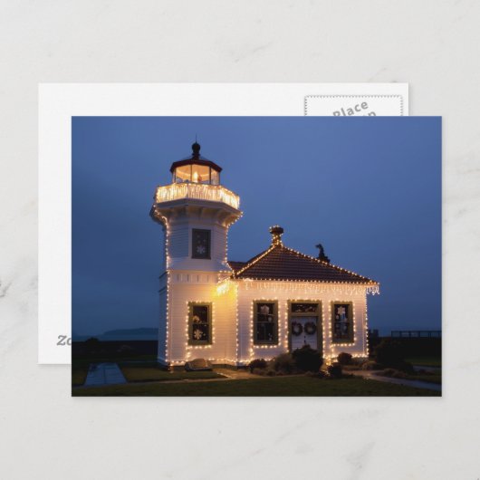 USA, Washington, Mukilteo. Mukilteo Lighthouse Postkarte (Vorne/Hinten)