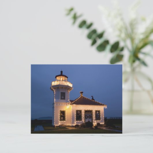 USA, Washington, Mukilteo. Mukilteo Lighthouse Postkarte (Stehend Vorderseite)