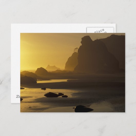 USA, Washington, Olympic Nat'l Park, Sunset, Postkarte (Vorne/Hinten)